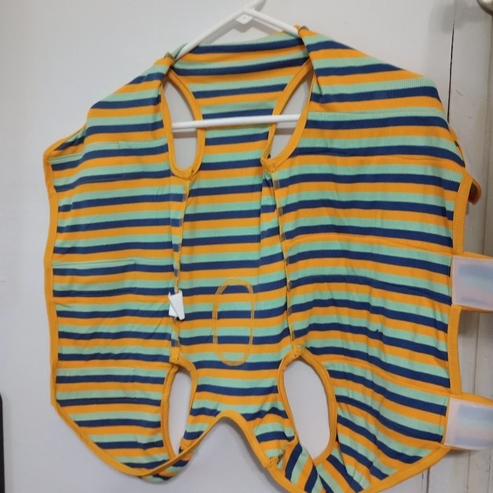 Doggie clothes velcro ties for easy on and off, NWOT